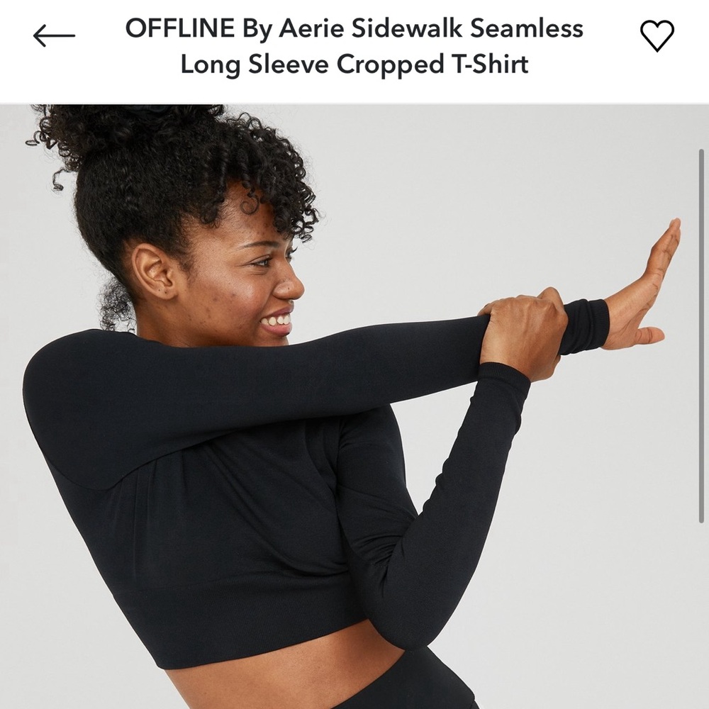 Aerie seamless black top